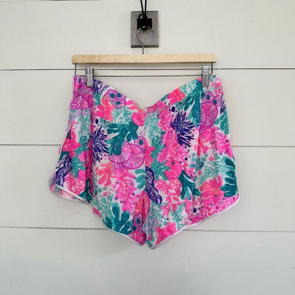 Lilly Pulitzer Seaside Carnivale Pajama Tank Short Set Size Large - Picture 8 of 12